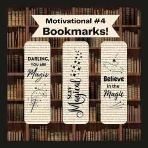 Magic Quote Bookmarks Set, Bookish